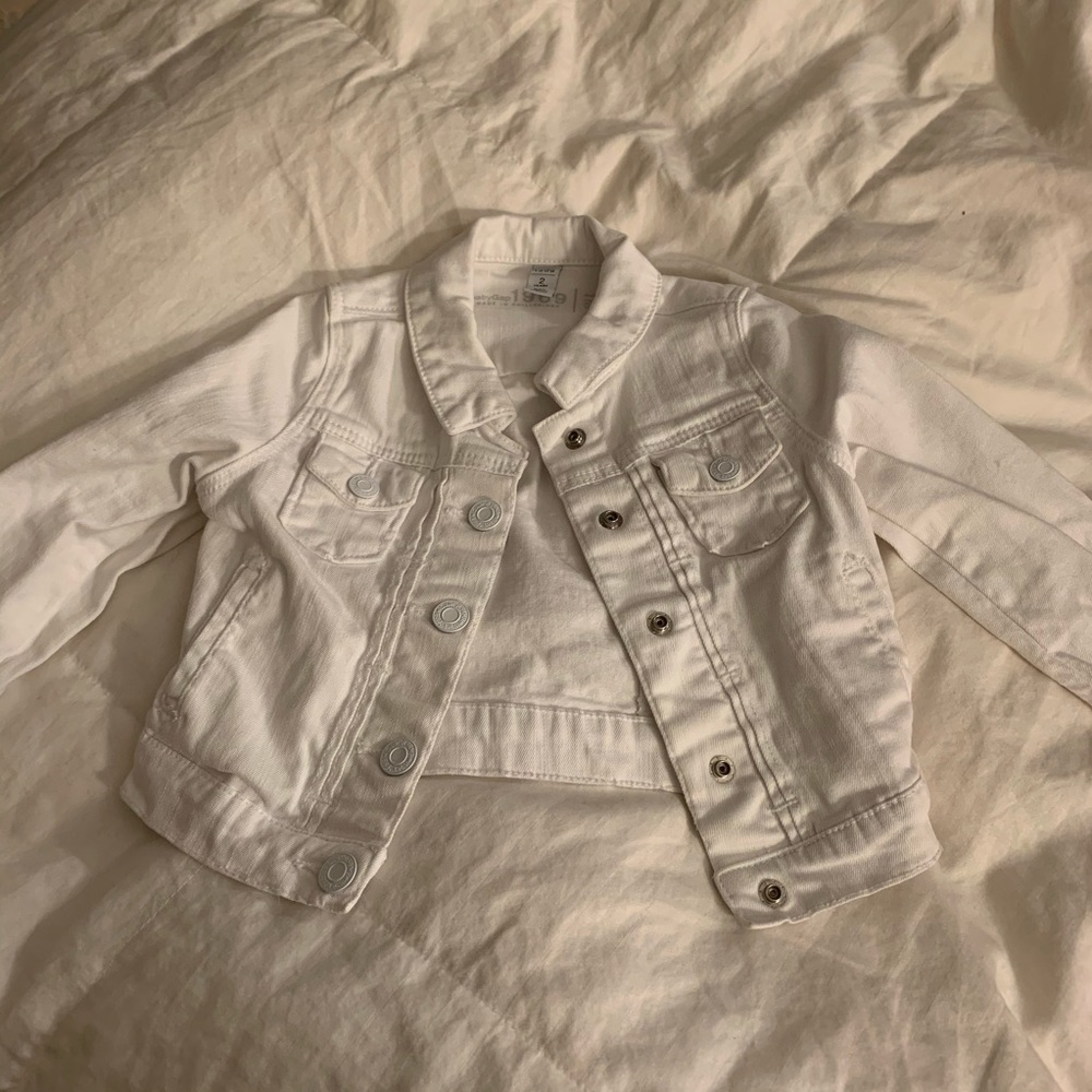 White jeans jacket